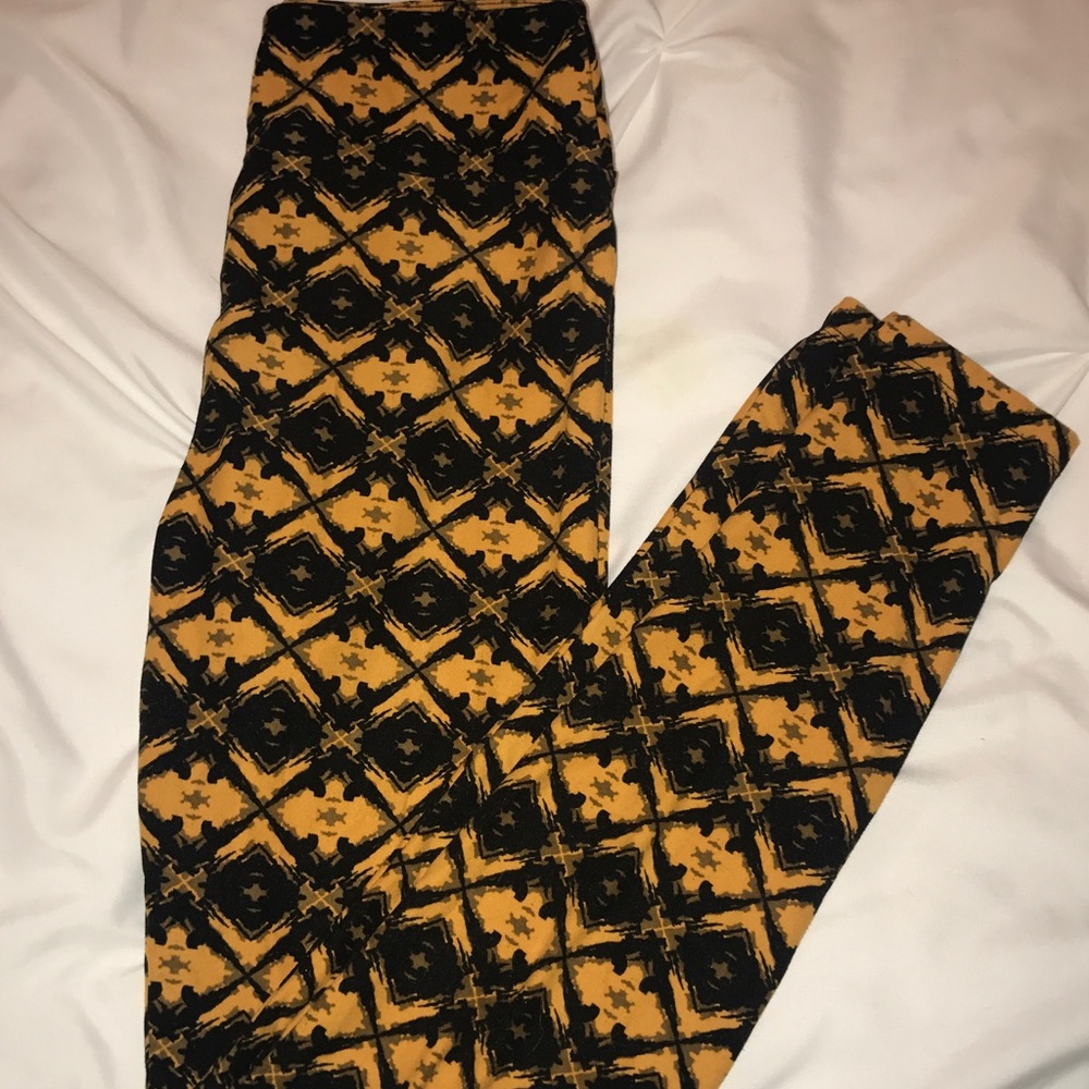 Black & Yellow Lularoe Leggings